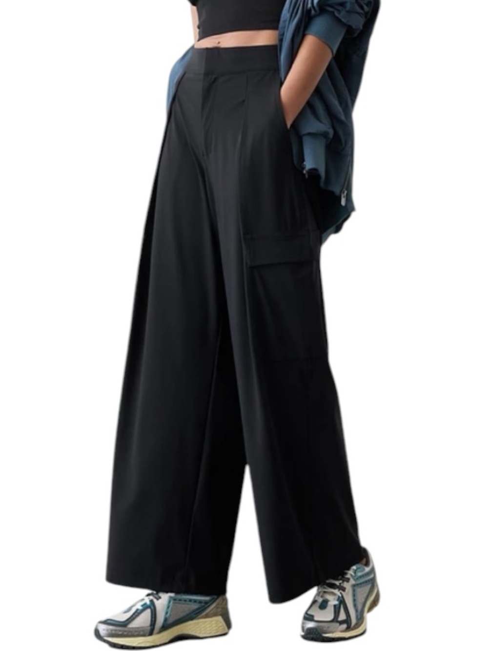 **NWT** Athleta Pinnacle Cargo High-Waist Wide Leg Trouser